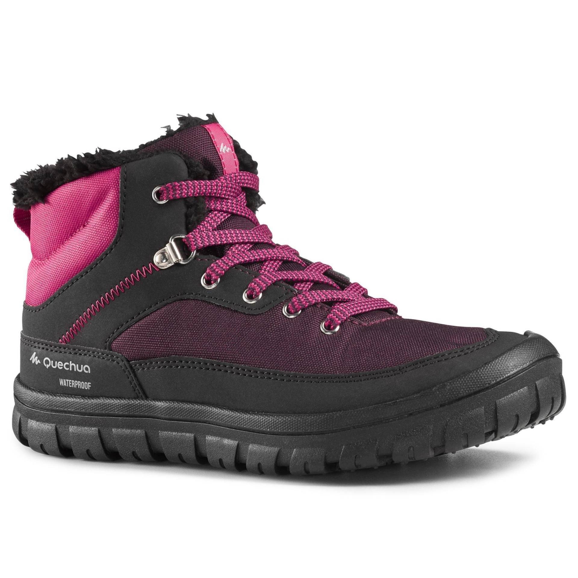 Schuhe - Sh100 Warm Unisex Hellrosa 33 von QUECHUA