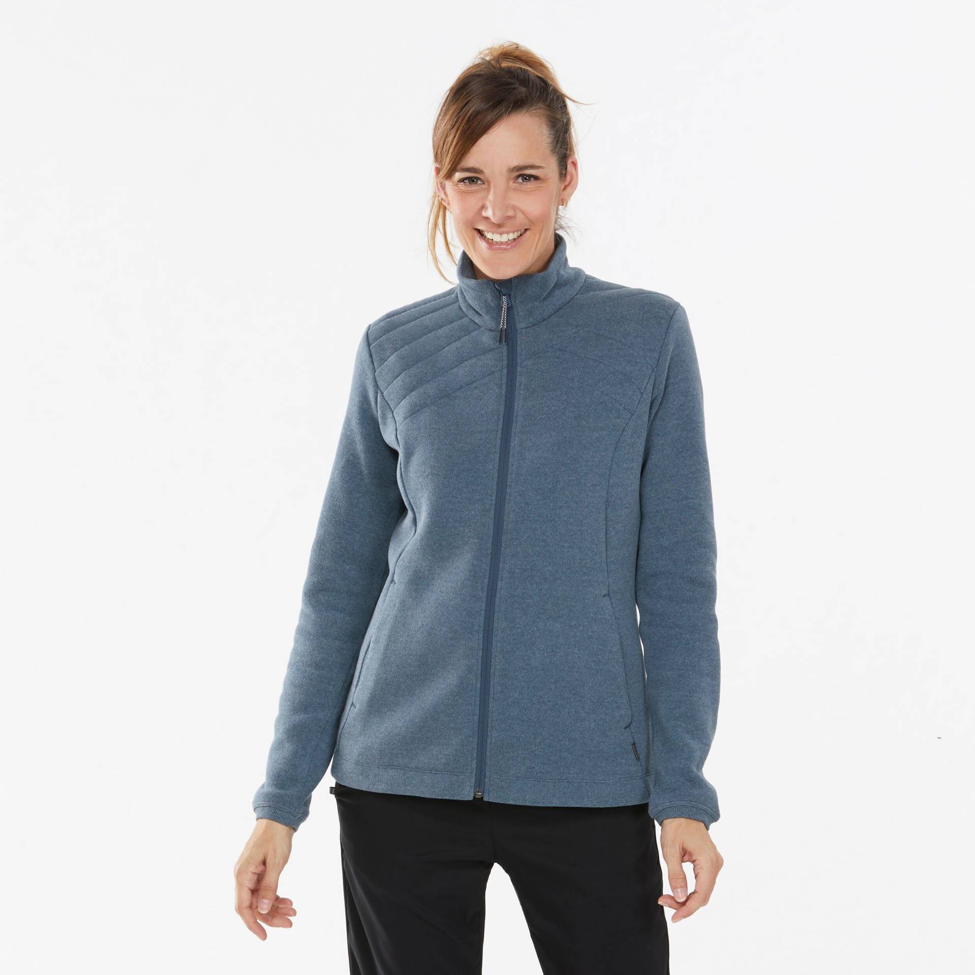 Pullover - Nh150 Damen Blau Bedruckt XS von QUECHUA