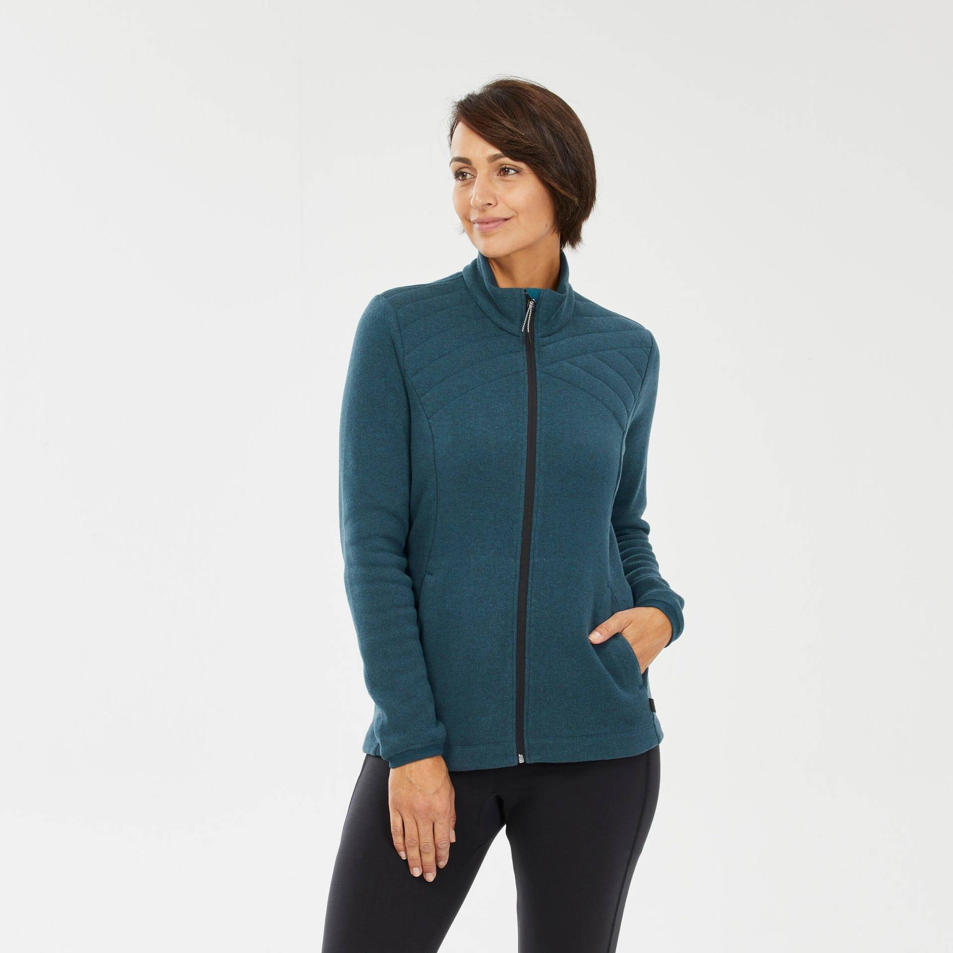 Pullover - Nh150 Damen Blau Bedruckt XS von QUECHUA