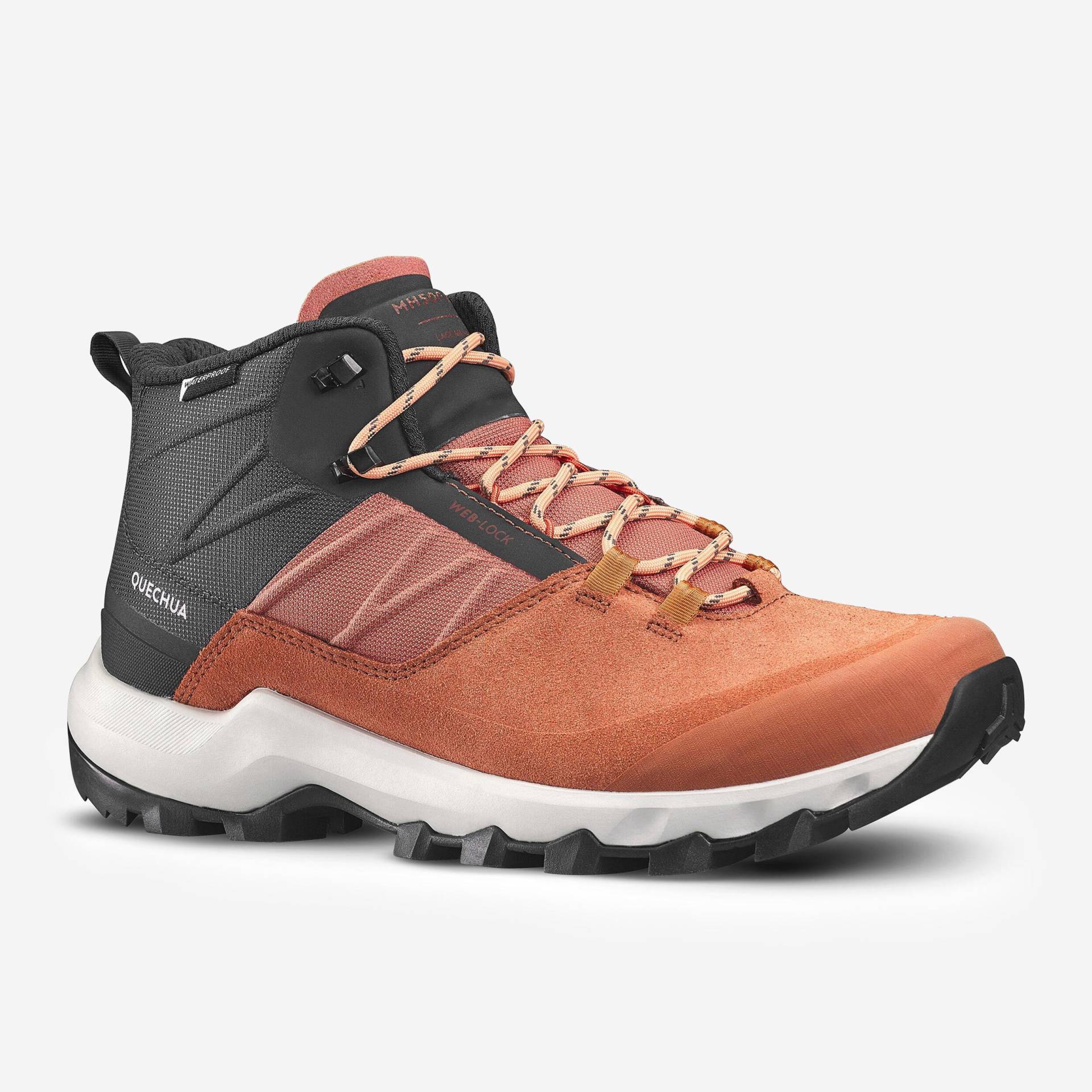 Schuhe - Mh500 Damen Dunkelorange 37 von QUECHUA