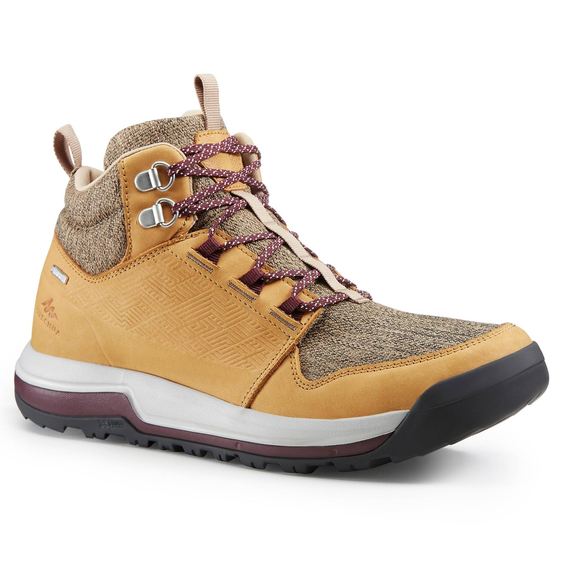 Schuhe - Nh500 Mid Wp Damen Beige 40 von QUECHUA