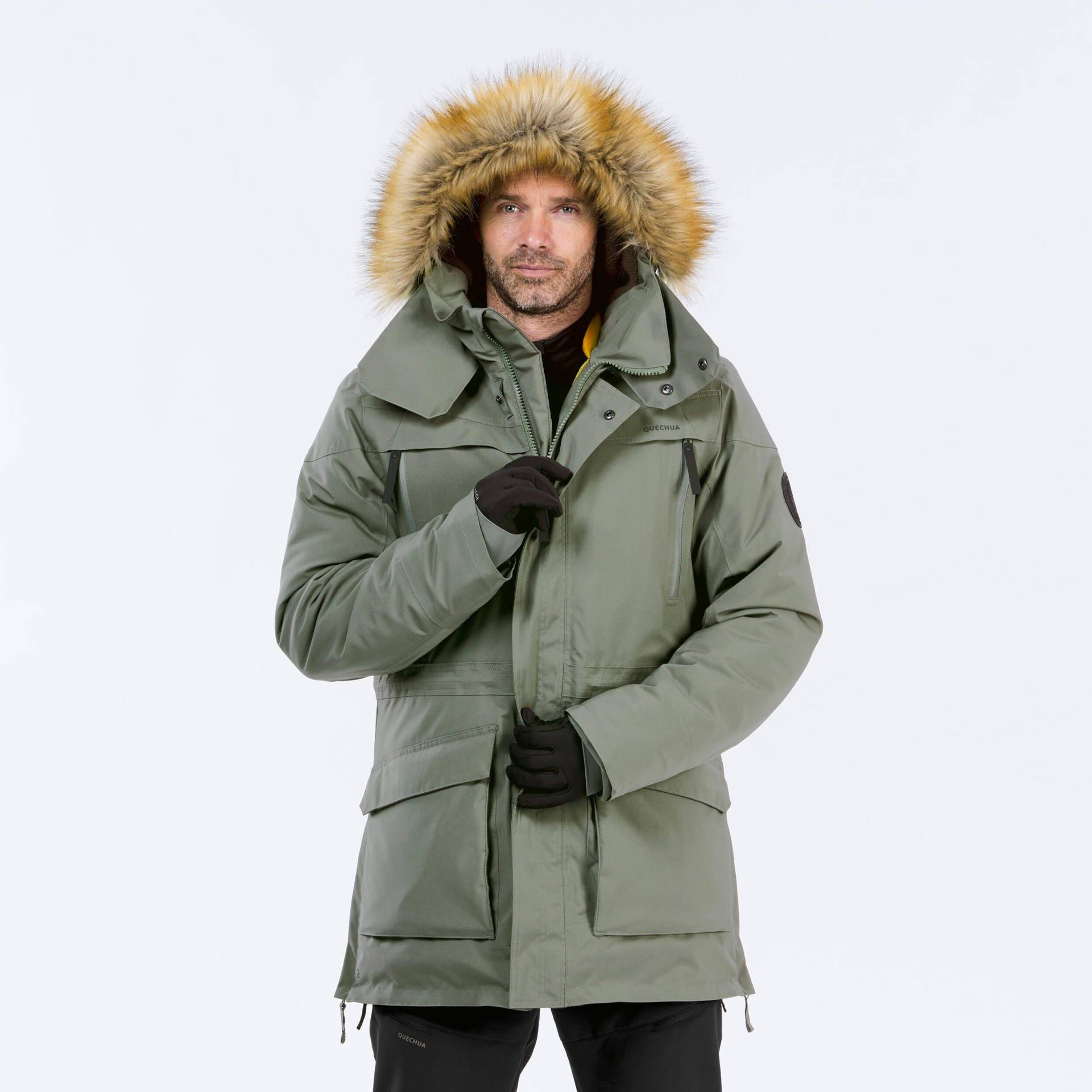 Winterjacke Parka Warm Bis -20°c Wasserdicht - Sh900 Herren Braun Medium 3XL von QUECHUA