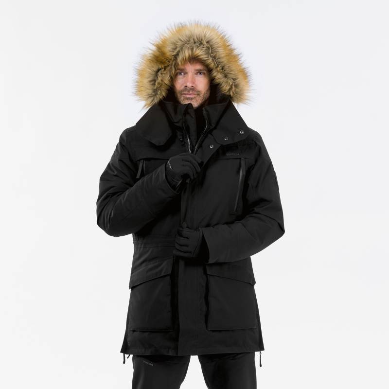 Winterjacke Parka Warm Bis -20°c Wasserdicht - Sh900 Herren Schwarz Leicht 3XL von QUECHUA