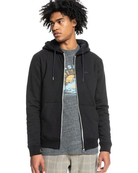 Essentials - Kapuzenpullover Sherpa Herren Schwarz S von QUIKSILVER