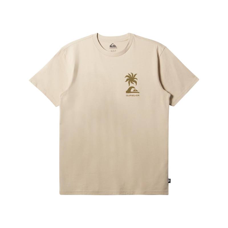 T-shirt Herren Beige L von QUIKSILVER