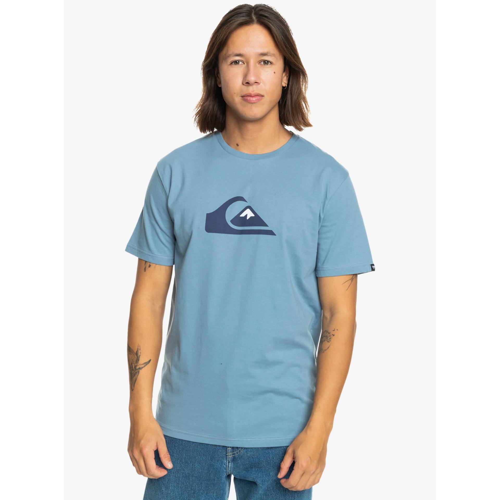 T-shirt Herren Blau L von QUIKSILVER