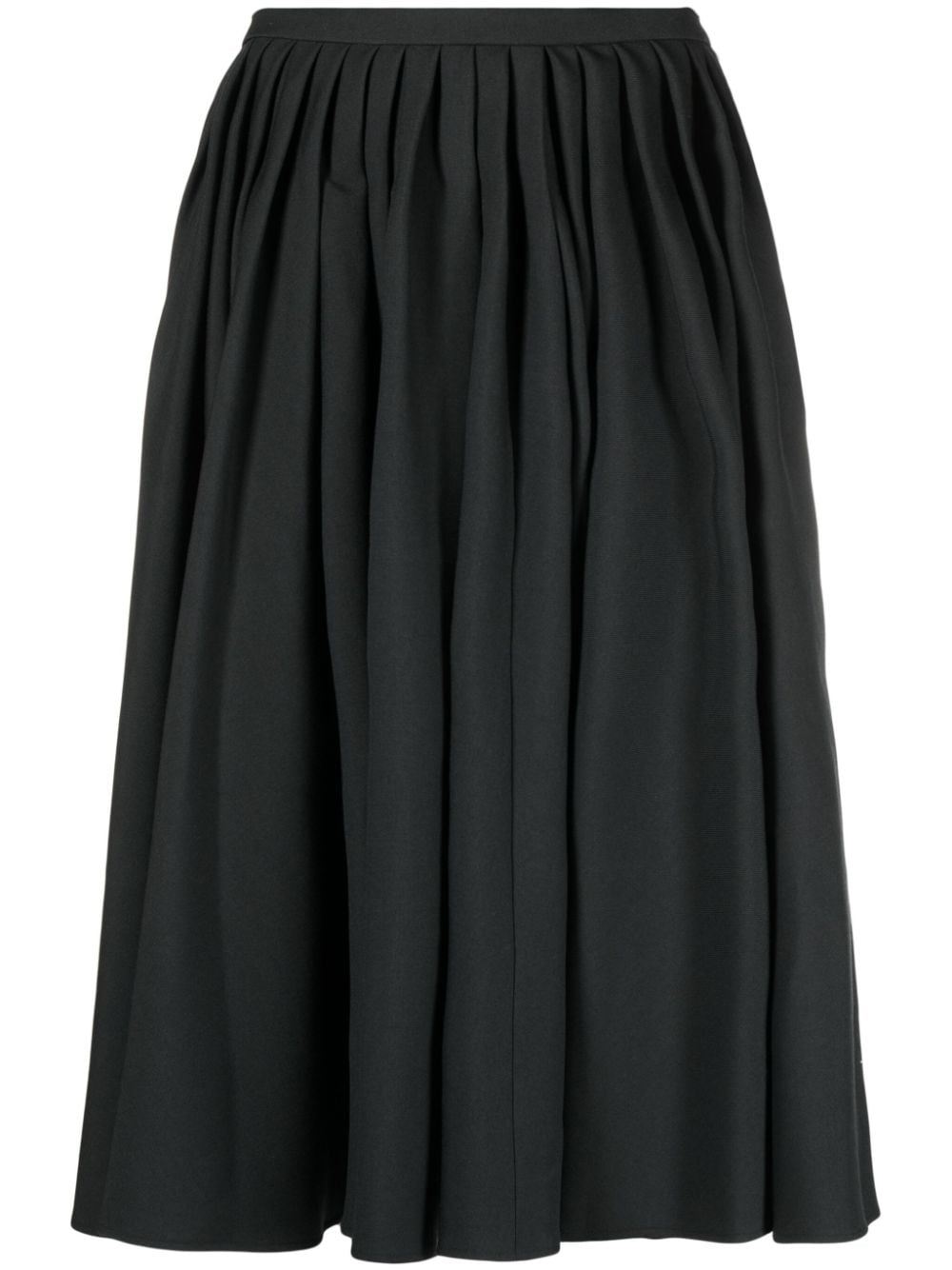 QUIRA pleated full wool skirt - Grey von QUIRA