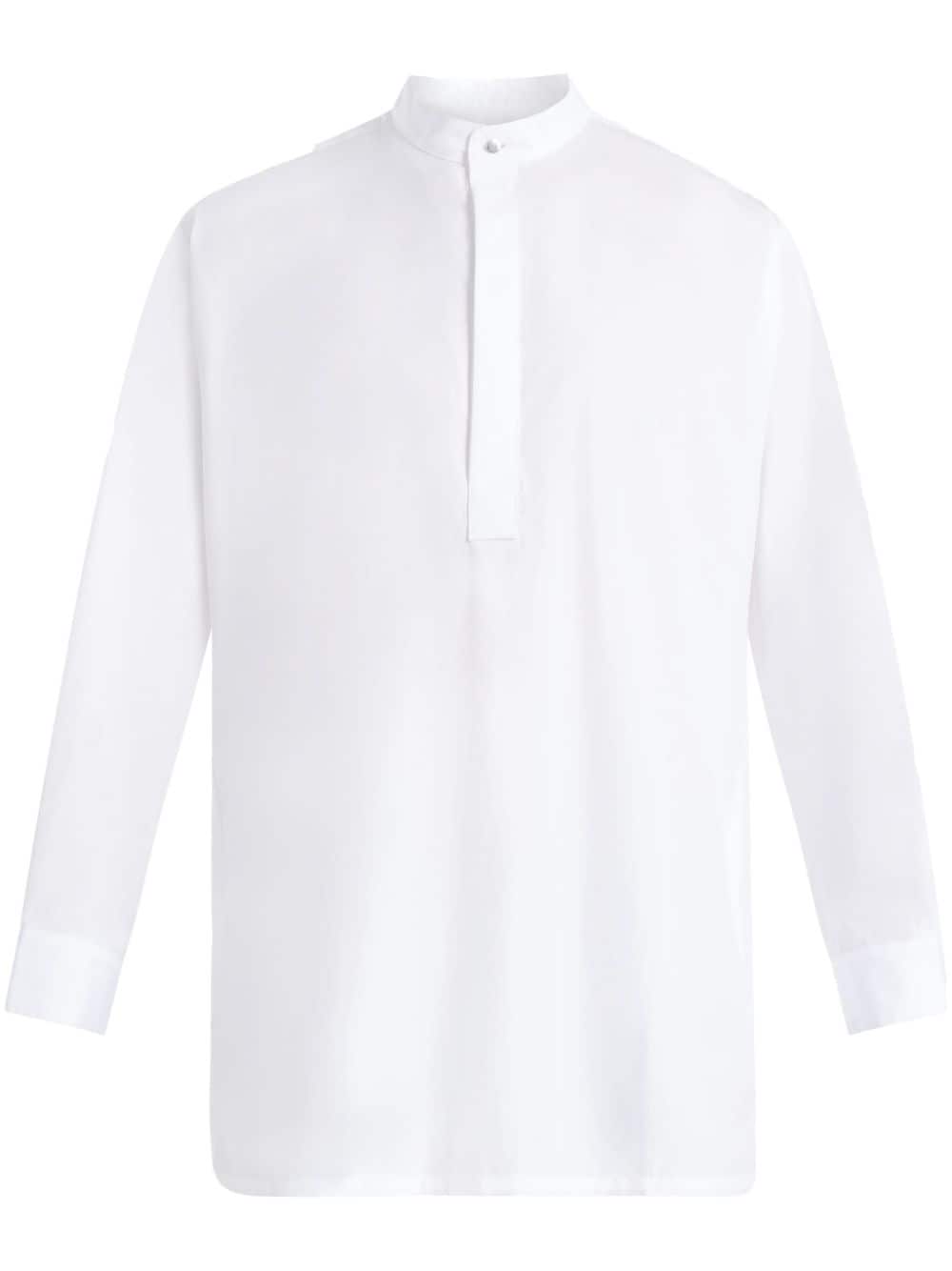 Qasimi Sallaal cotton tunic shirt - White von Qasimi