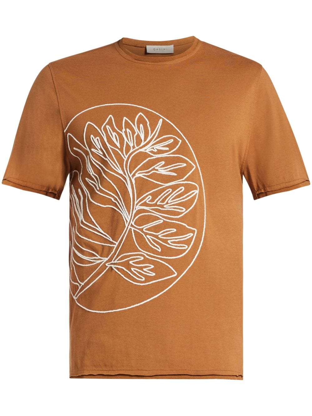 Qasimi graphic-print cotton T-shirt - Brown von Qasimi