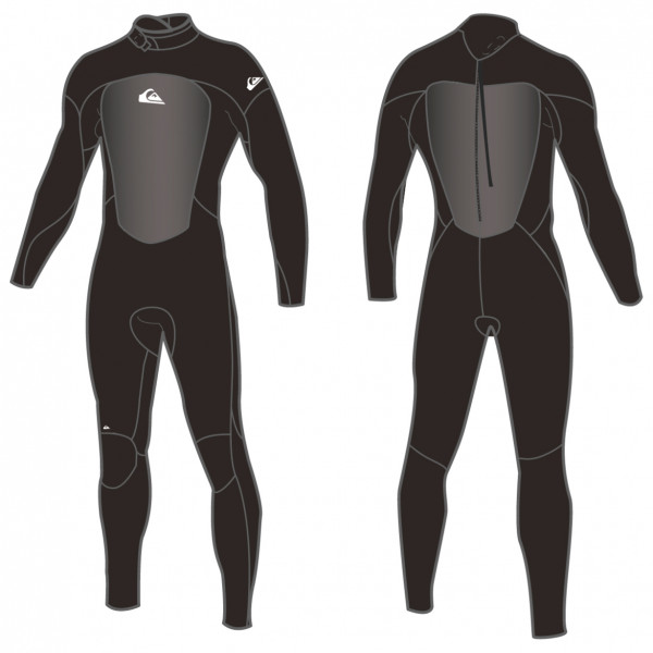Quiksilver - Boy's 4/3 Prologue Backzip GBS - Neoprenanzug Gr 10 Years schwarz von Quiksilver