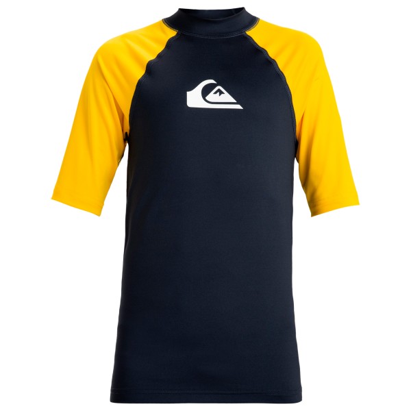 Quiksilver - Kid's Everyday UPF50 S/S - Lycra Gr 10;12;14;16;8 blau;schwarz von Quiksilver