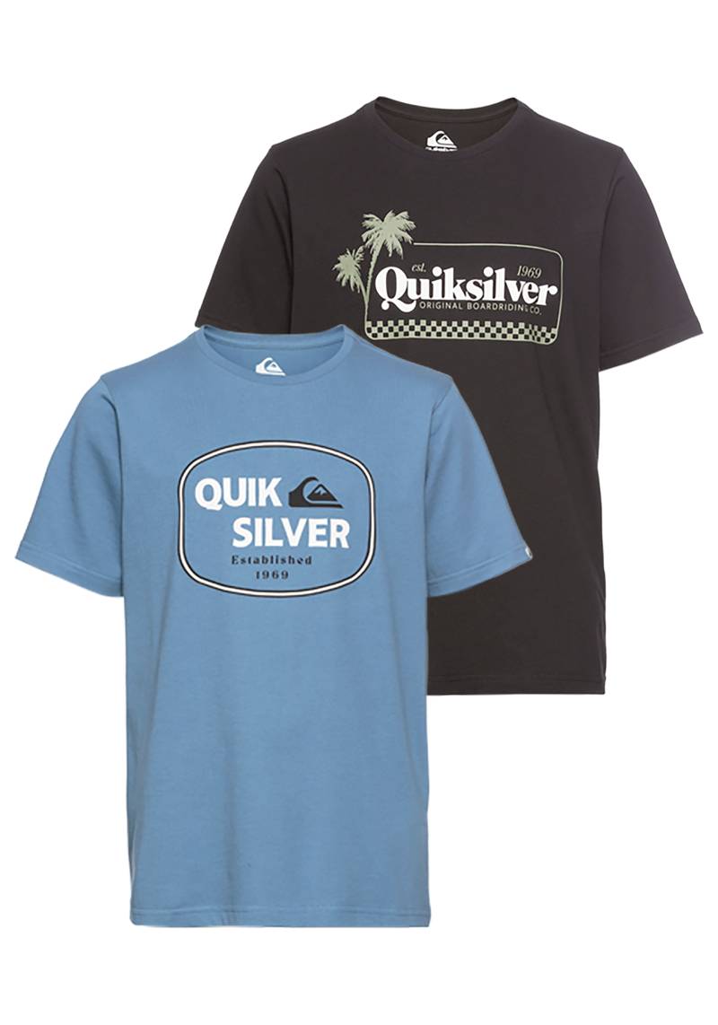 Quiksilver Langarmshirt »Jungen Doppelpack mit Logodruck«, (Packung, 2 tlg.) von Quiksilver