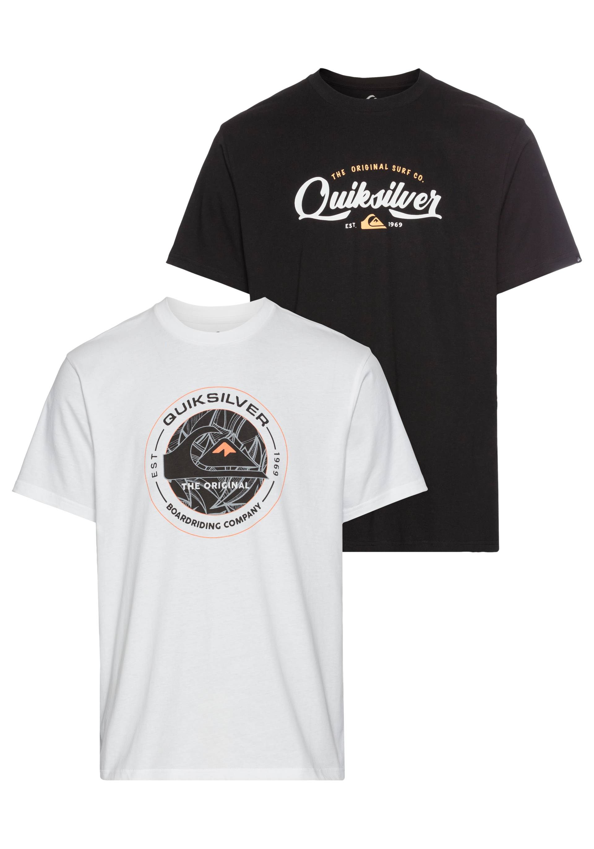Quiksilver T-Shirt »FLYING DISC UNDERTO SHORT SLEEVE PACK YM«, (2 tlg.), Doppelpack T-Shirt mit Print Quiksilver T-Shirt »FLYING DISC UNDERTO SHORT SLEEVE PACK YM«, (2 tlg.), Doppelpack T-Shirt mit Print von Quiksilver
