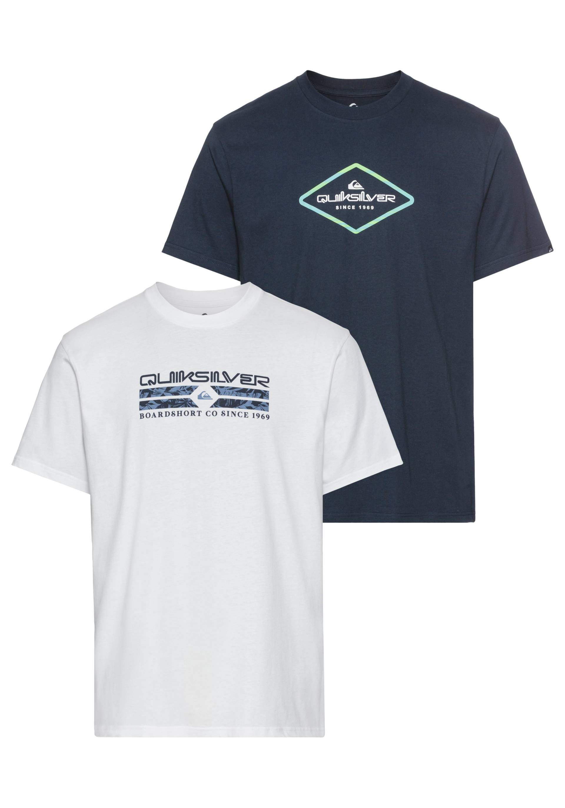 Quiksilver T-Shirt »NATUREMAD INSID QUA SHORT SLEEVE PACK YM«, (2 tlg.), Doppelpack T-Shirt mit Print, 2 Stück Quiksilver T-Shirt »NATUREMAD INSID QUA SHORT SLEEVE PACK YM«, (2 tlg.), Doppelpack T-Shirt mit Print, 2 Stück von Quiksilver