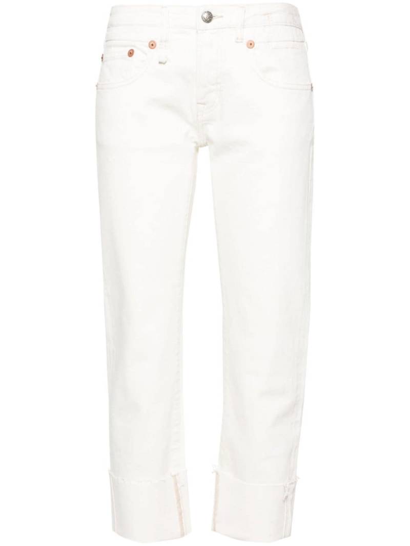 R13 Cuffed Boy cropped jeans - White von R13