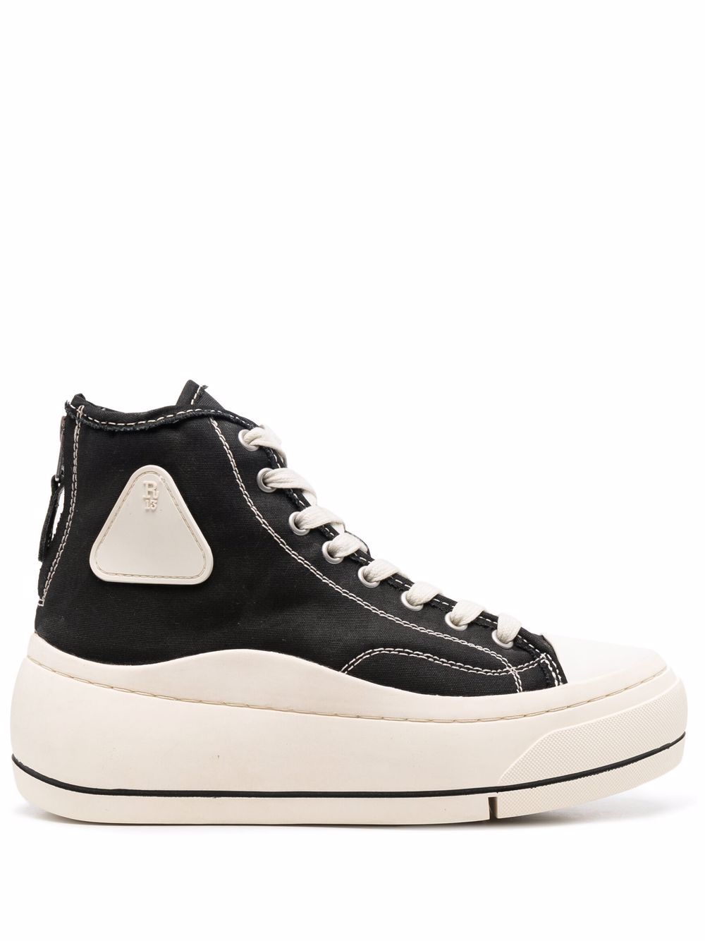 R13 Kurt high-top platform sneakers - Black von R13