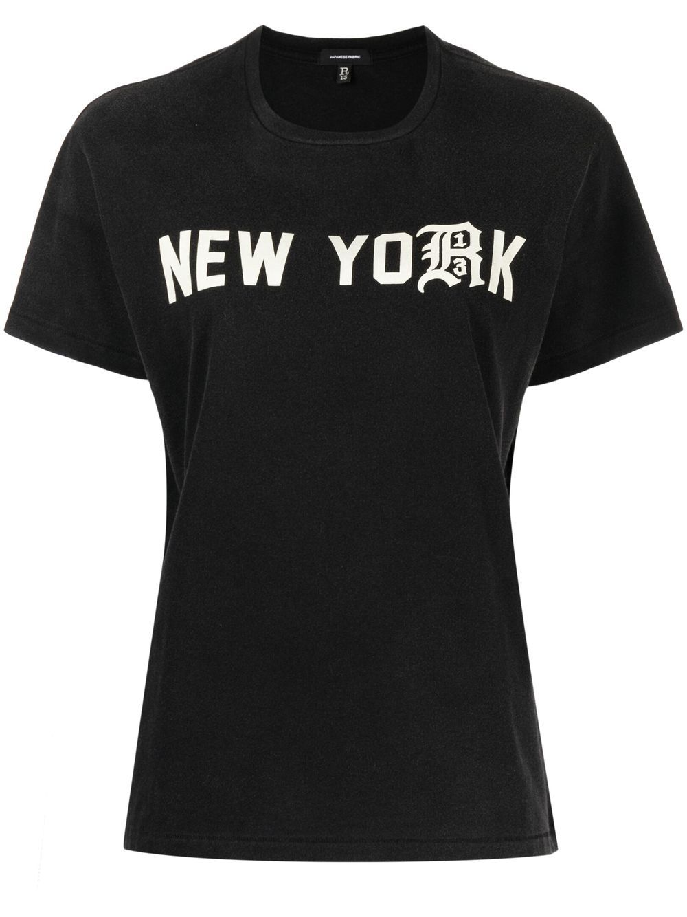 R13 New York printed T-shirt - Black von R13