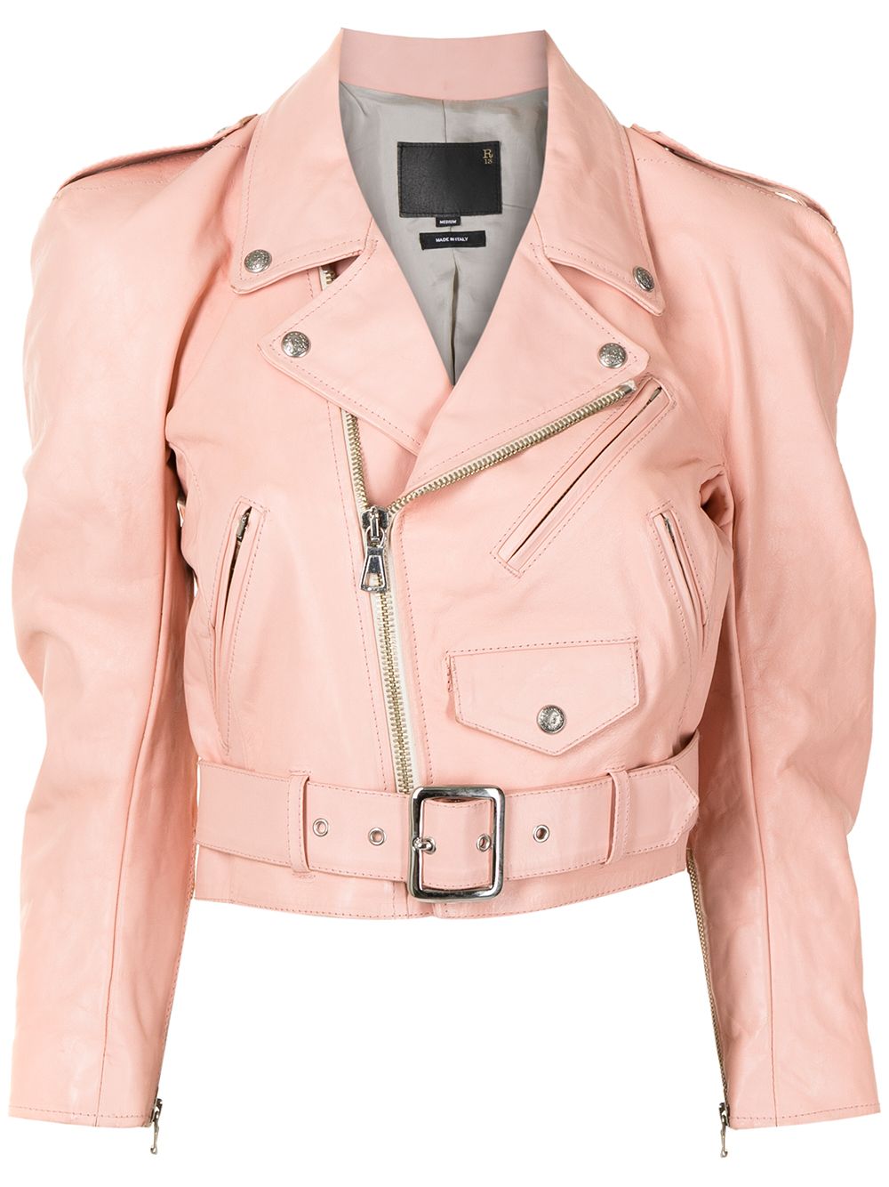 R13 belted biker jacket - Pink von R13