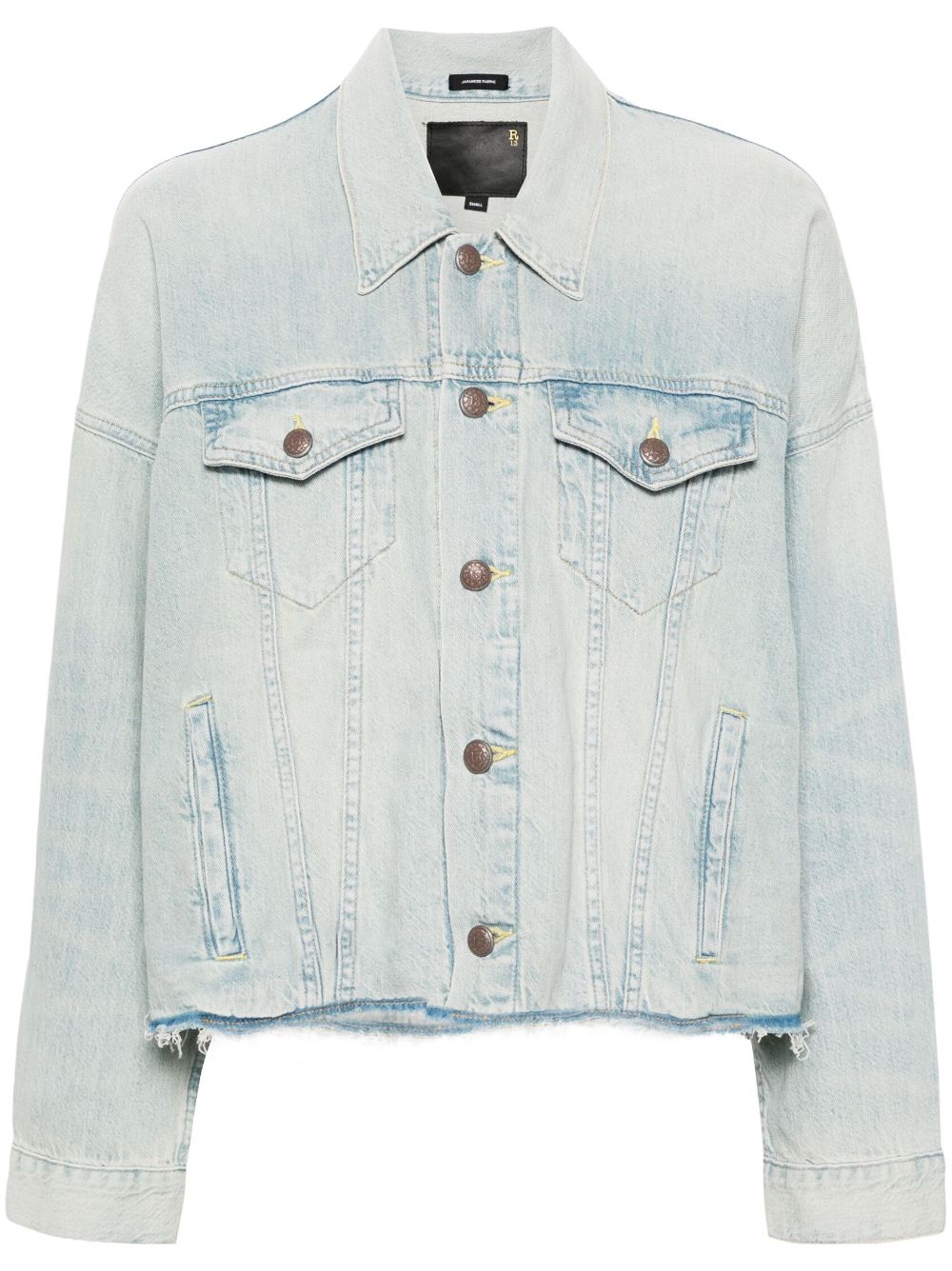 R13 cropped denim jacket - Blue von R13