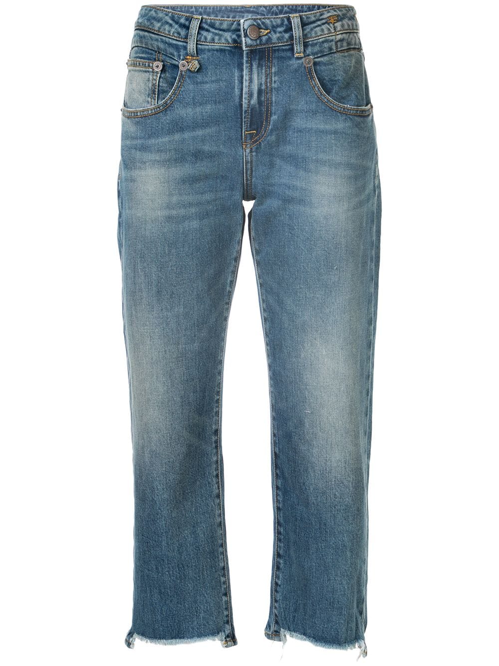 R13 cropped straight-leg jeans - Blue von R13