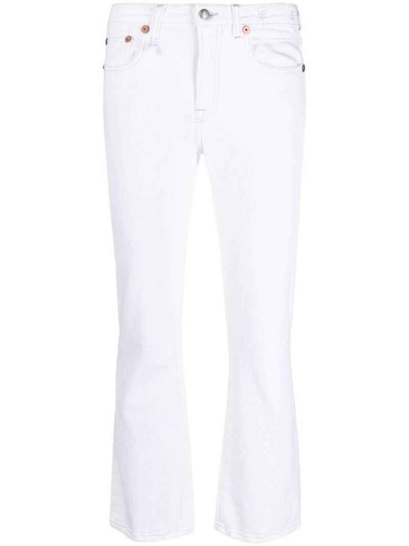 R13 flared cropped jeans - White von R13