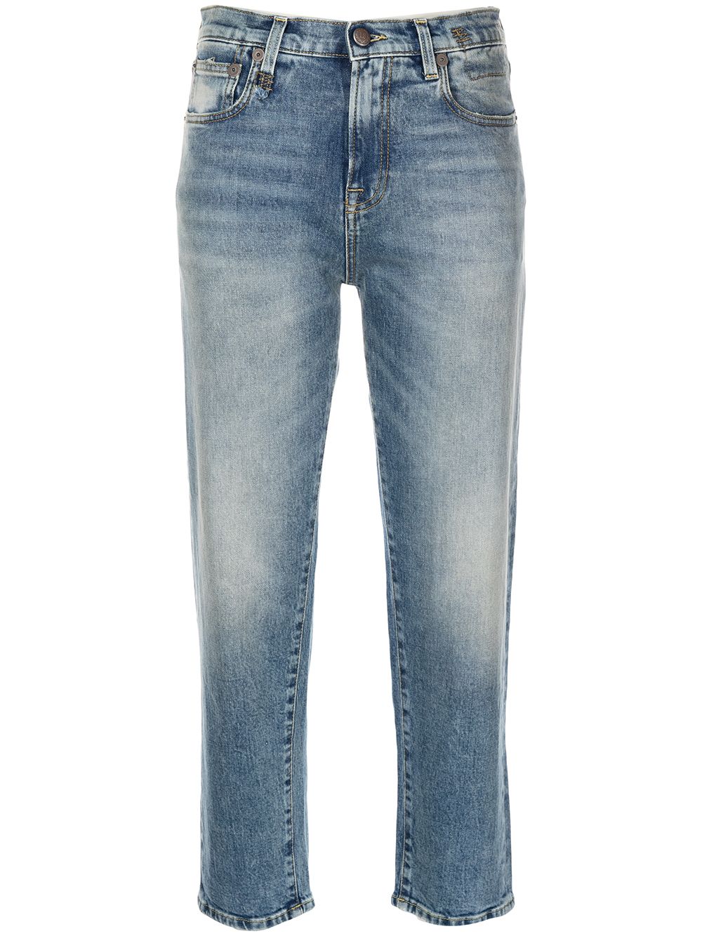 R13 high-waisted tapered jeans - Blue von R13