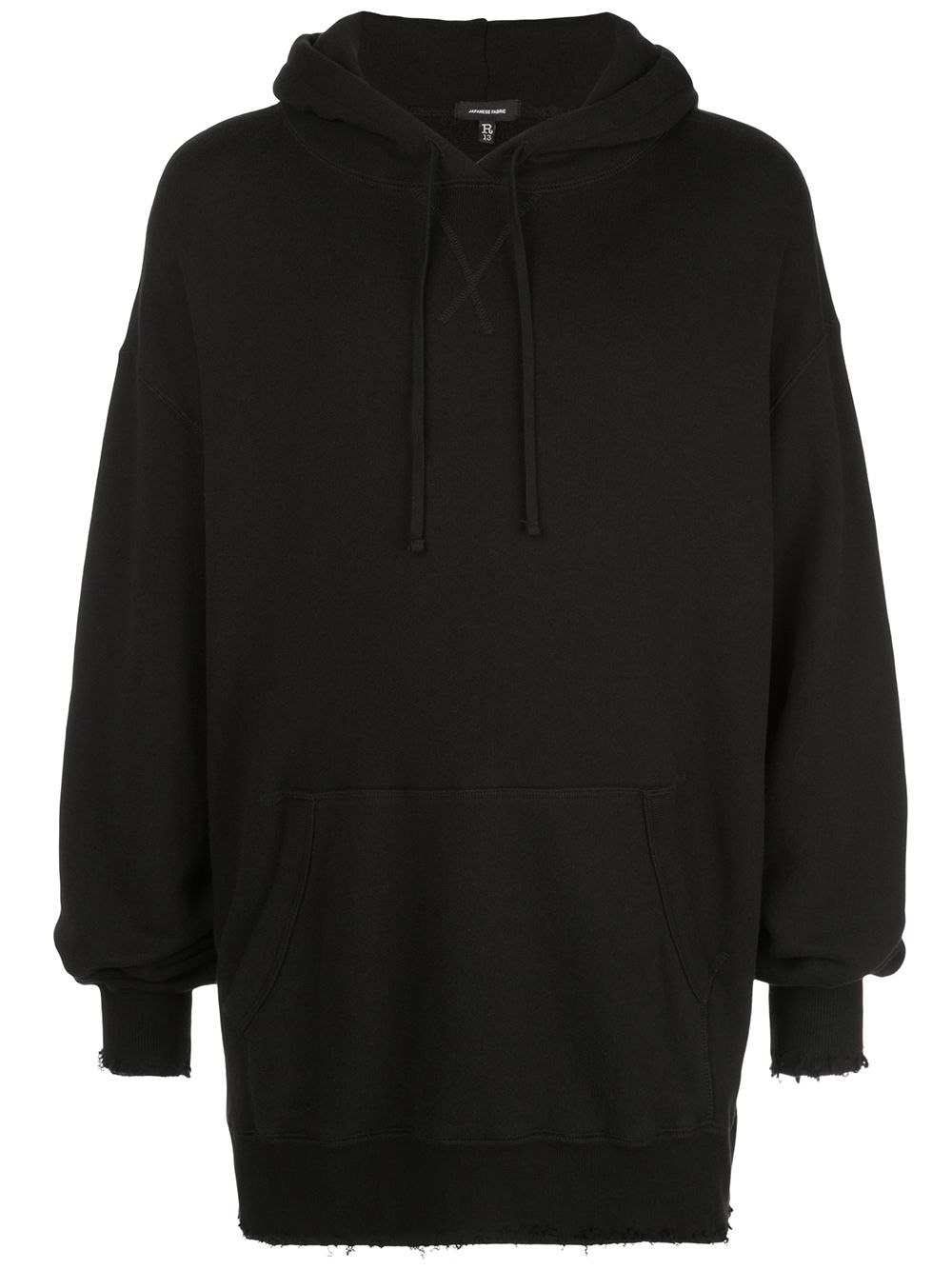 R13 hooded sweatshirt - Black von R13