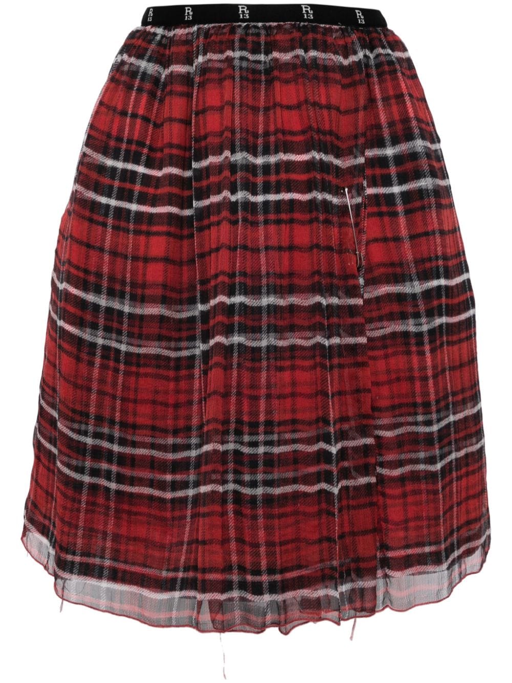 R13 layered plaid miniskirt von R13