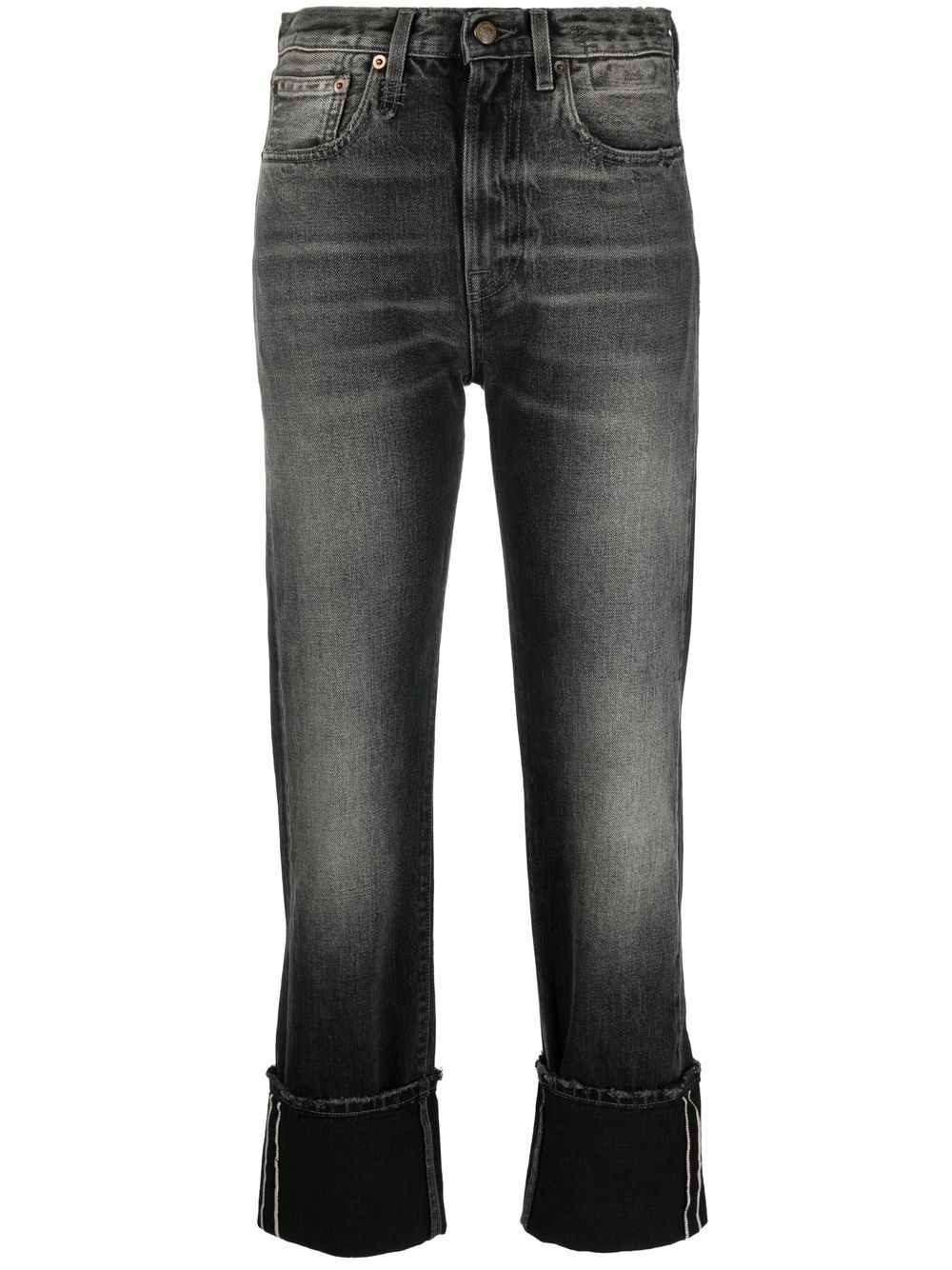 R13 light-wash straight-leg jeans - Black von R13