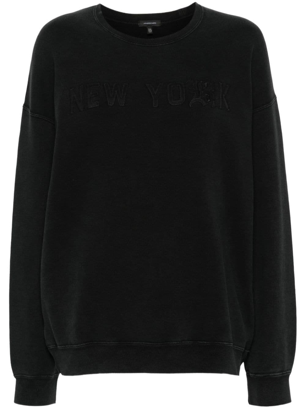 R13 slogan-appliqué sweatshirt - Grey von R13