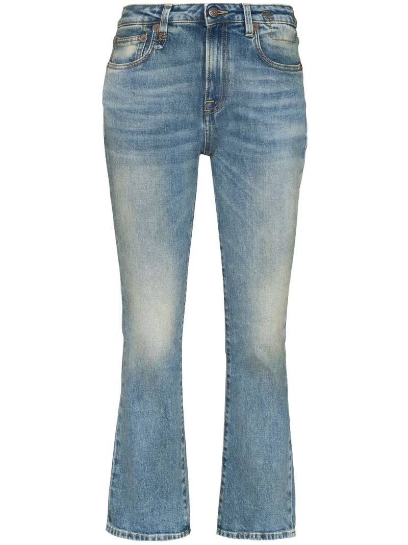 R13 mid-rise flared jeans - Blue von R13