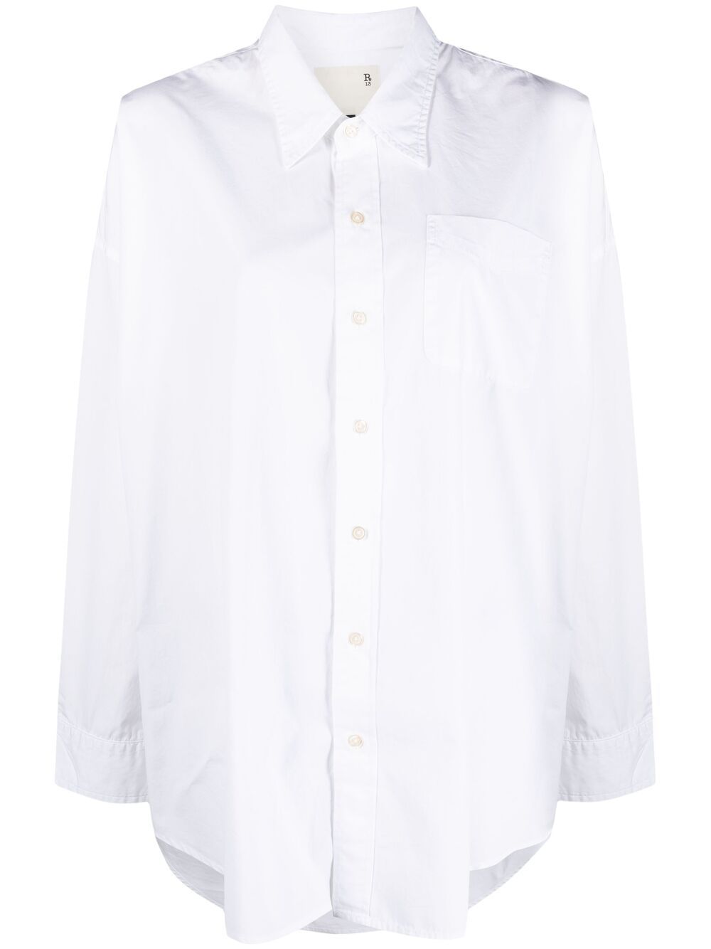 R13 patch-pocket shirt - White von R13