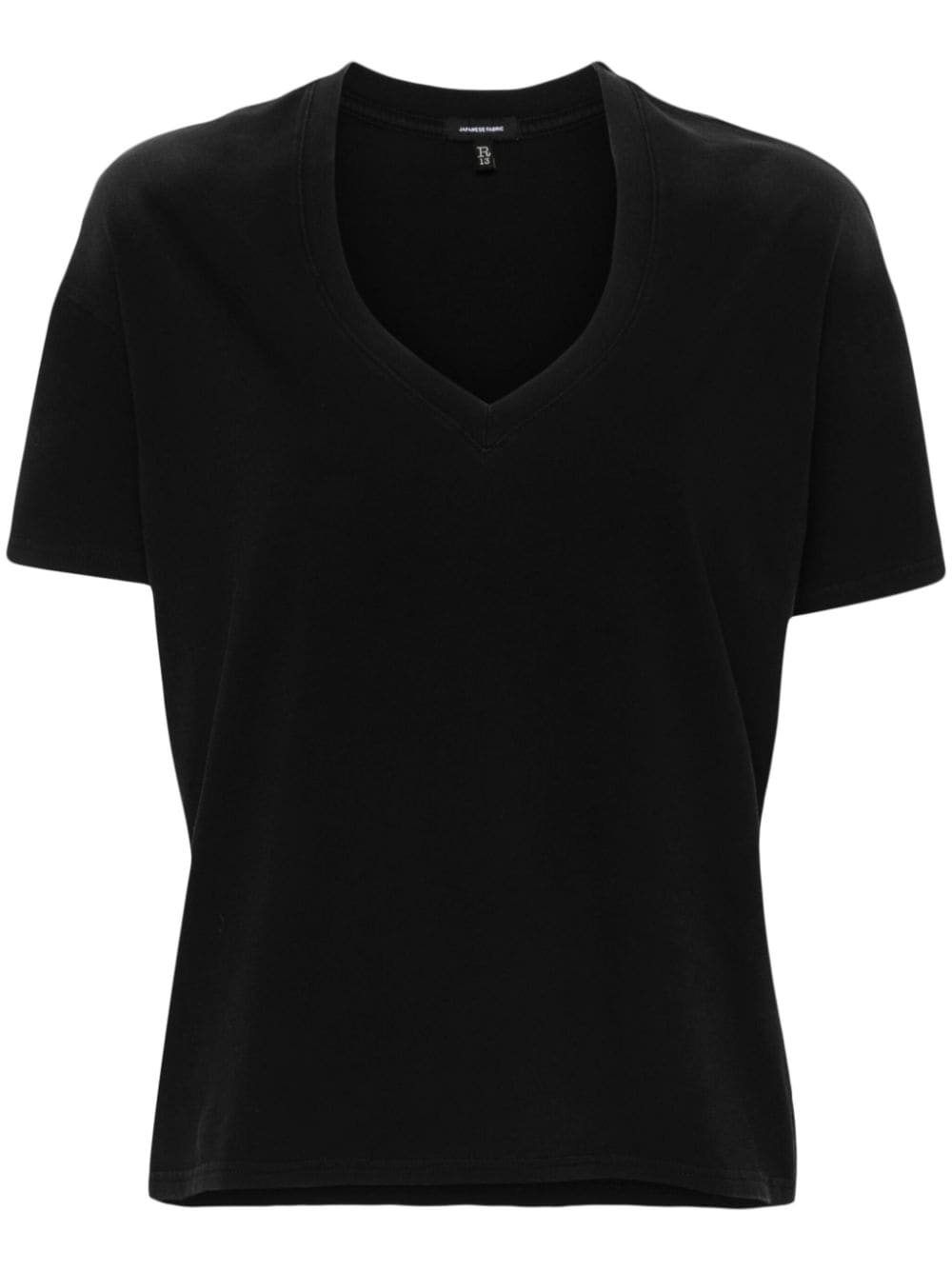 R13 short-sleeve cotton T-shirt - Black von R13