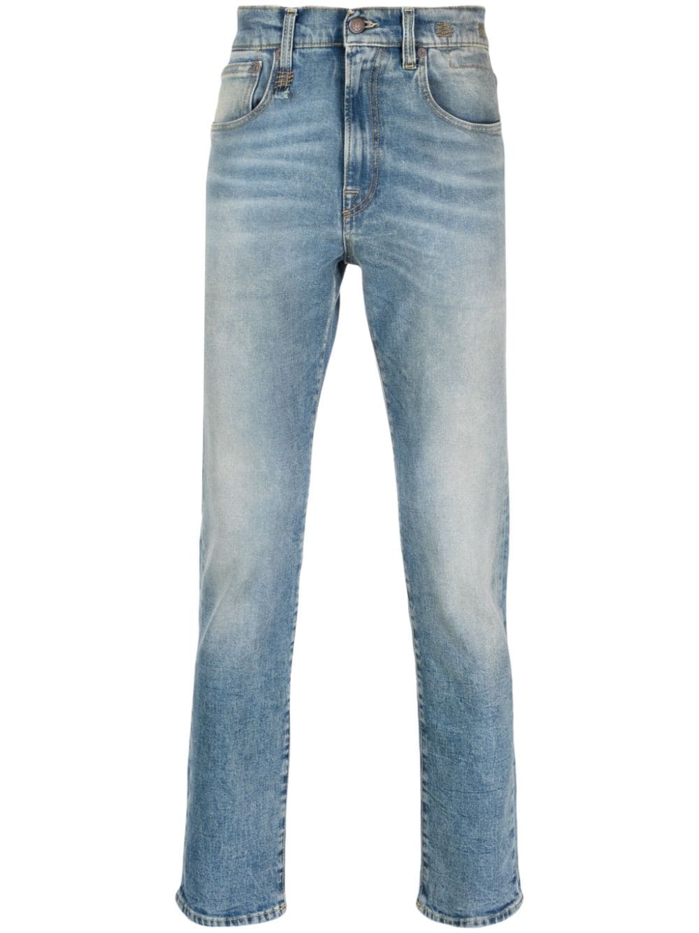 R13 slim-fit stonewashed jeans - Blue von R13