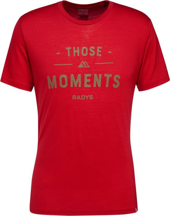 Radys R5 Light Merino Moments T T-Shirt dunkelrot von RADYS