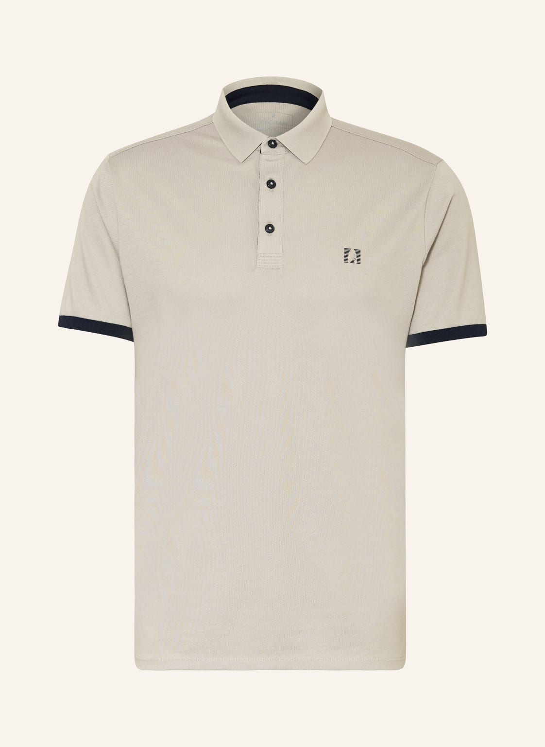 Ragman Piqué-Poloshirt Modern Fit beige von RAGMAN