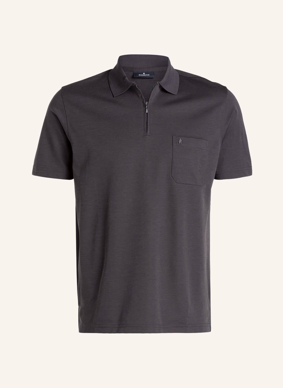 Ragman Poloshirt grau von RAGMAN