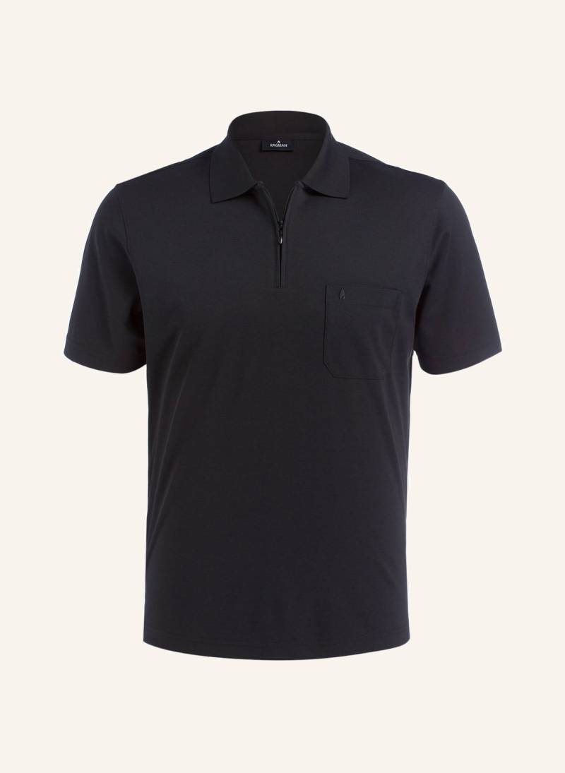 Ragman Poloshirt schwarz von RAGMAN