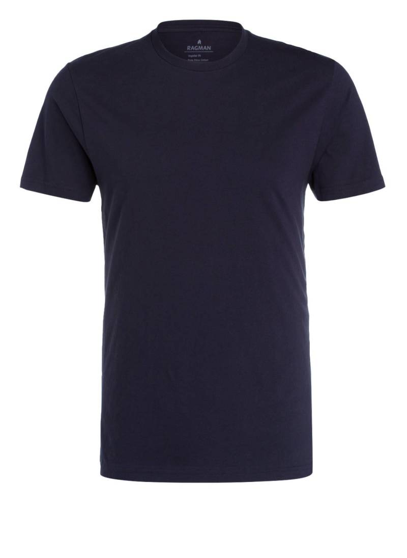 Ragman T-Shirt Regular Fit blau von RAGMAN