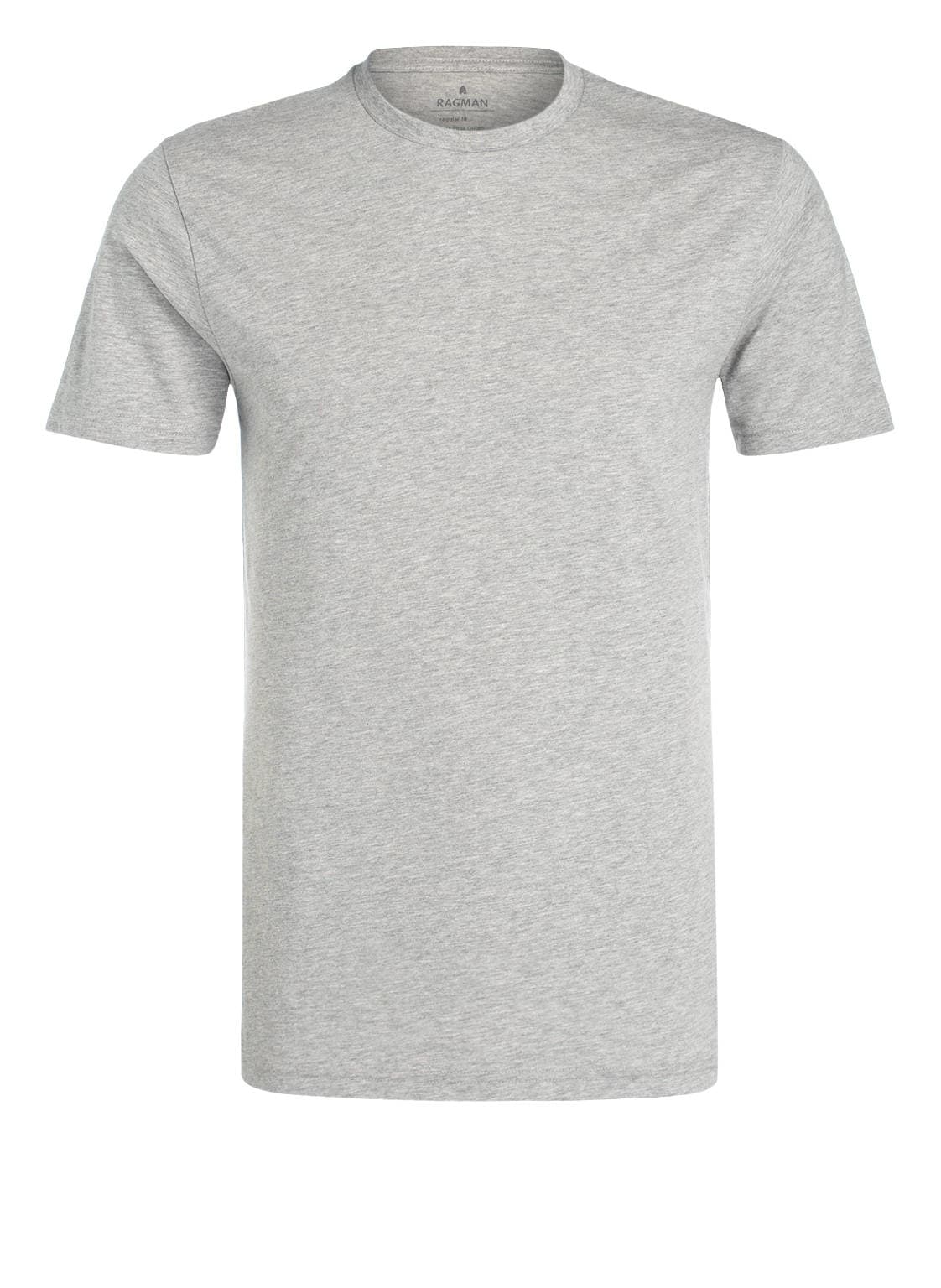 Ragman T-Shirt Regular Fit grau von RAGMAN