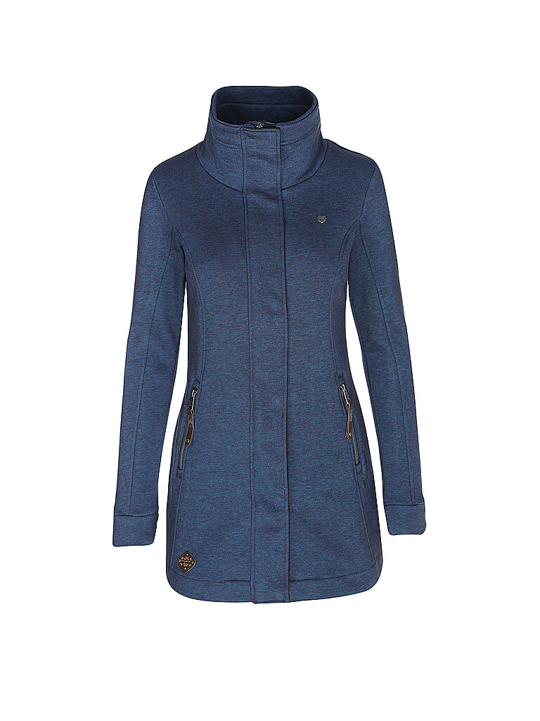 RAGWEAR Sweatjacke LONG LETRICE blau | L von RAGWEAR