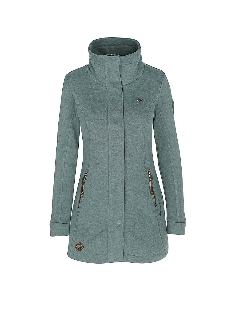 RAGWEAR Sweatjacke LONG LETRICE dunkelgrün | L von RAGWEAR