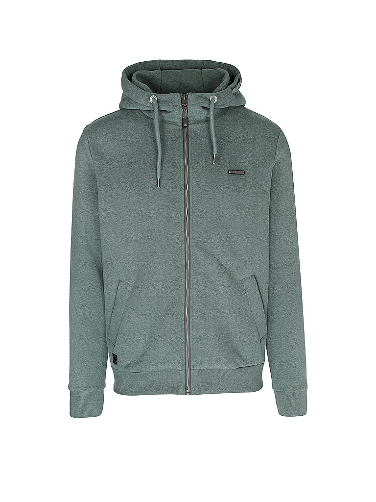 RAGWEAR Sweatjacke NATE dunkelgrün | XXL von RAGWEAR