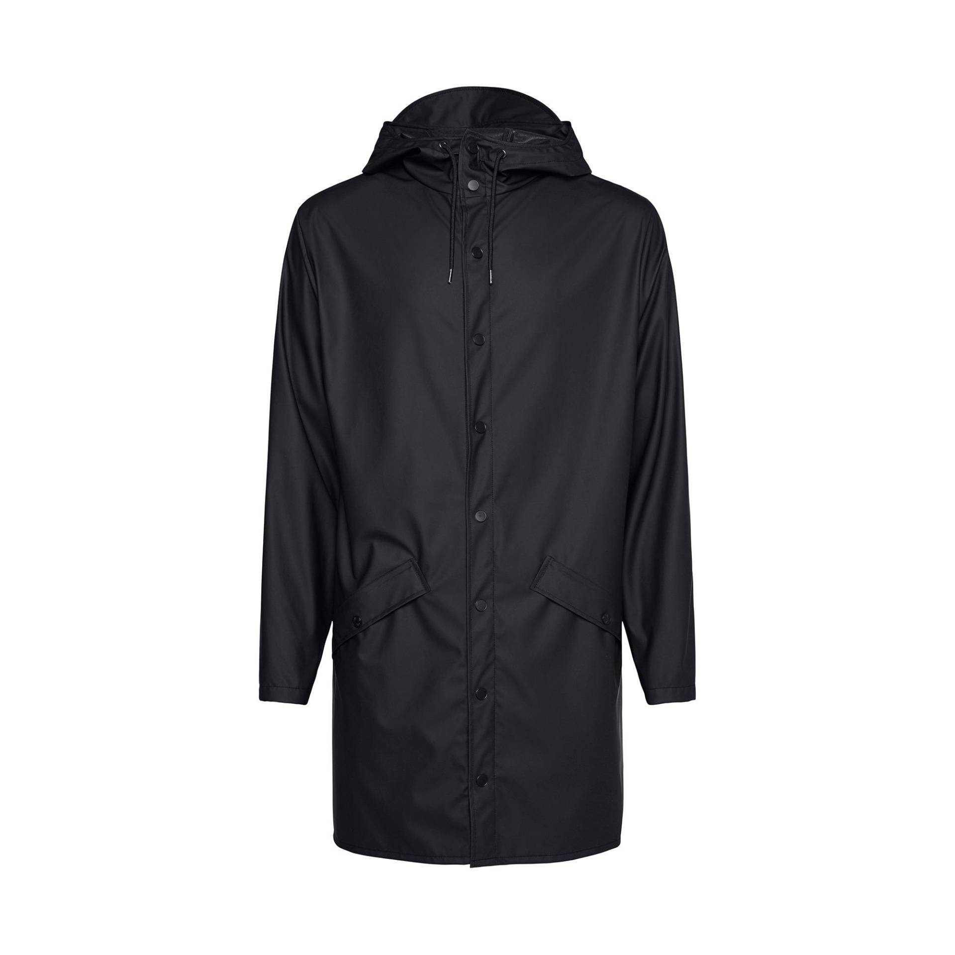 Langer Regenmantel, Oversized Fit Damen Black XS von RAINS