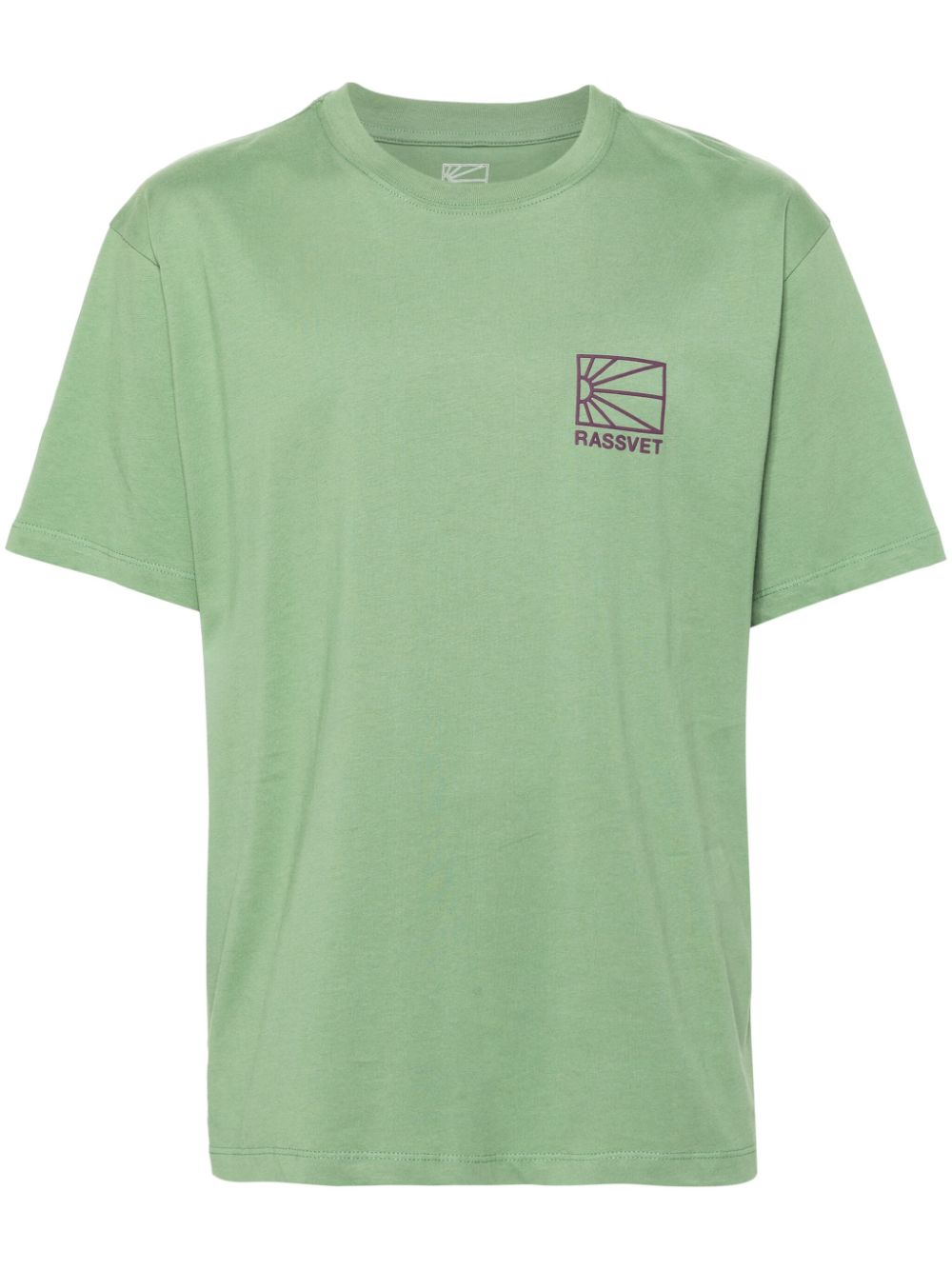 RASSVET logo-appliqué cotton T-shirt - Green von RASSVET