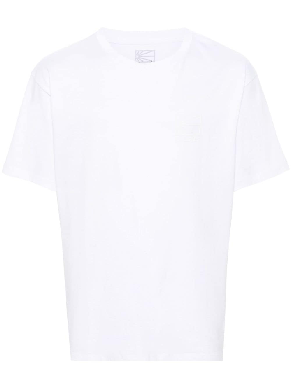 RASSVET rubberised-logo cotton T-shirt - White von RASSVET
