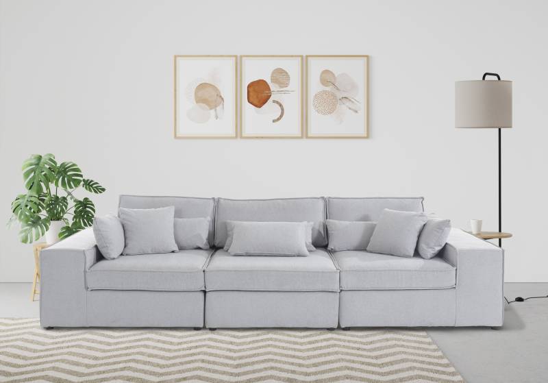RAUM.ID 3-Sitzer »Florid«, 3 Teile, bestehend aus Modulen, viele Bezugsqualitäten, auch in Cord von RAUM.ID