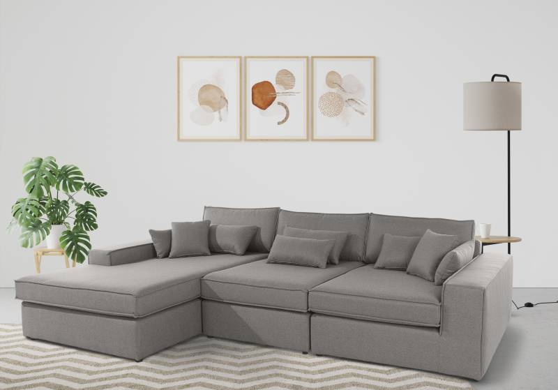 RAUM.ID Ecksofa »Enid L-Form«, 3 Teile, bestehend aus Modulen, in vielen Bezügen, auch in Breitcord von RAUM.ID