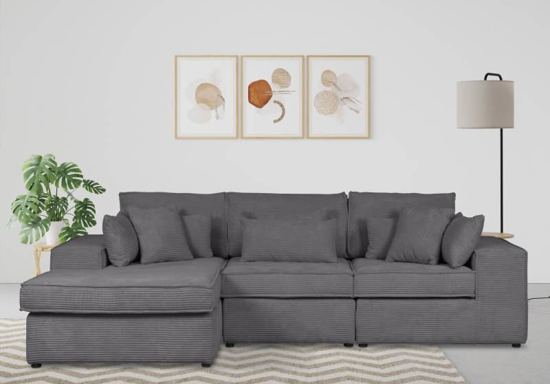 RAUM.ID Ecksofa »Florid L-Form«, 3 Teile, bestehend aus Modulen, viele Bezugsqualitäten, auch in Cord von RAUM.ID