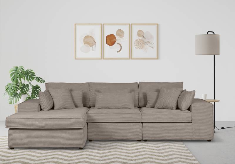 RAUM.ID Ecksofa »Florid L-Form«, 3 Teile, bestehend aus Modulen, viele Bezugsqualitäten, auch in Cord von RAUM.ID